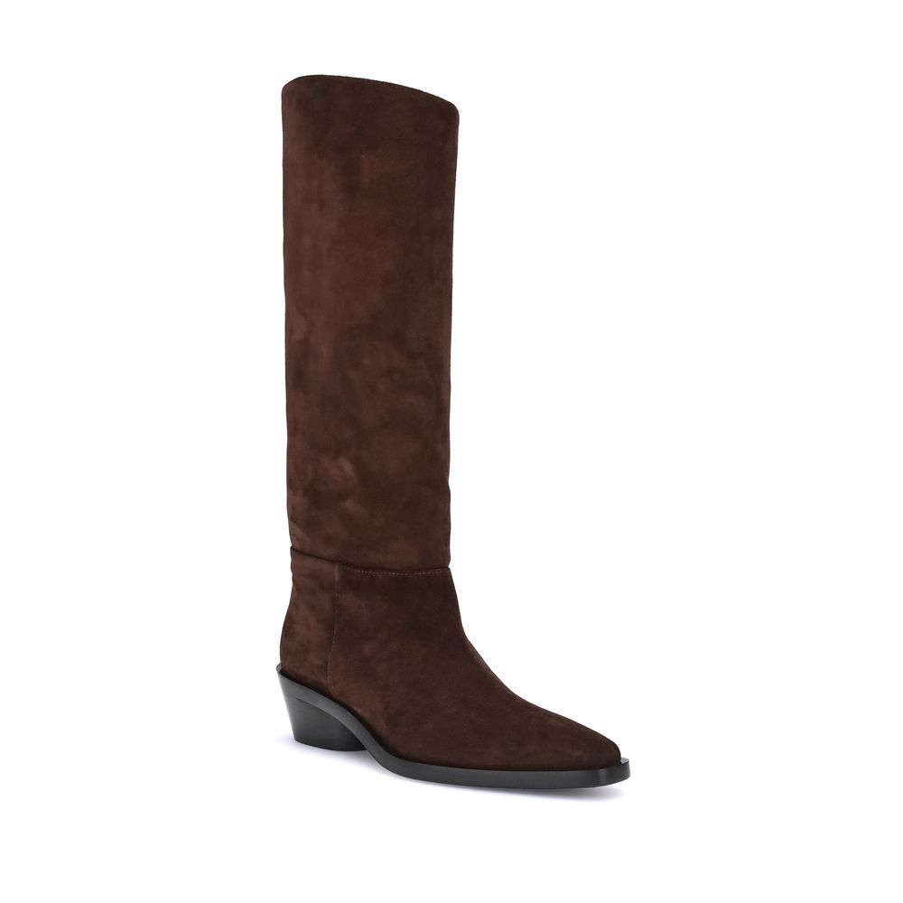 Proenza Schouler Brown Calf Leather Bos Taurus Ankle Boots - Image 2