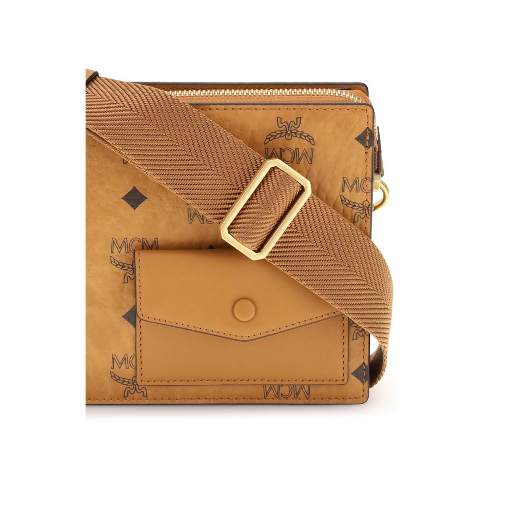 MCM Brown Polyethylene Shoulder Bag - Image 4