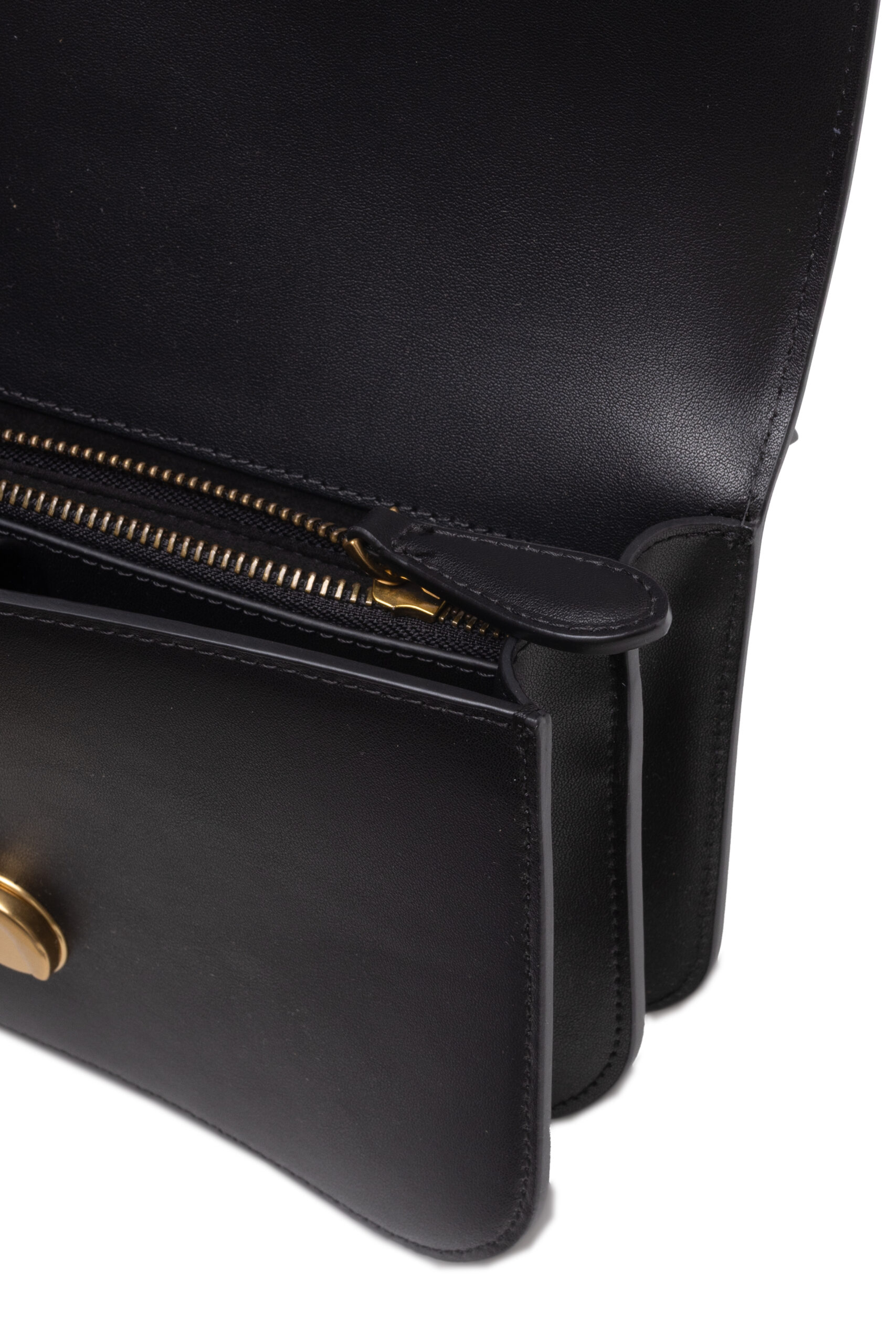 PINKO Black Leather Love Bell Classic Shoulder Bag - Image 4