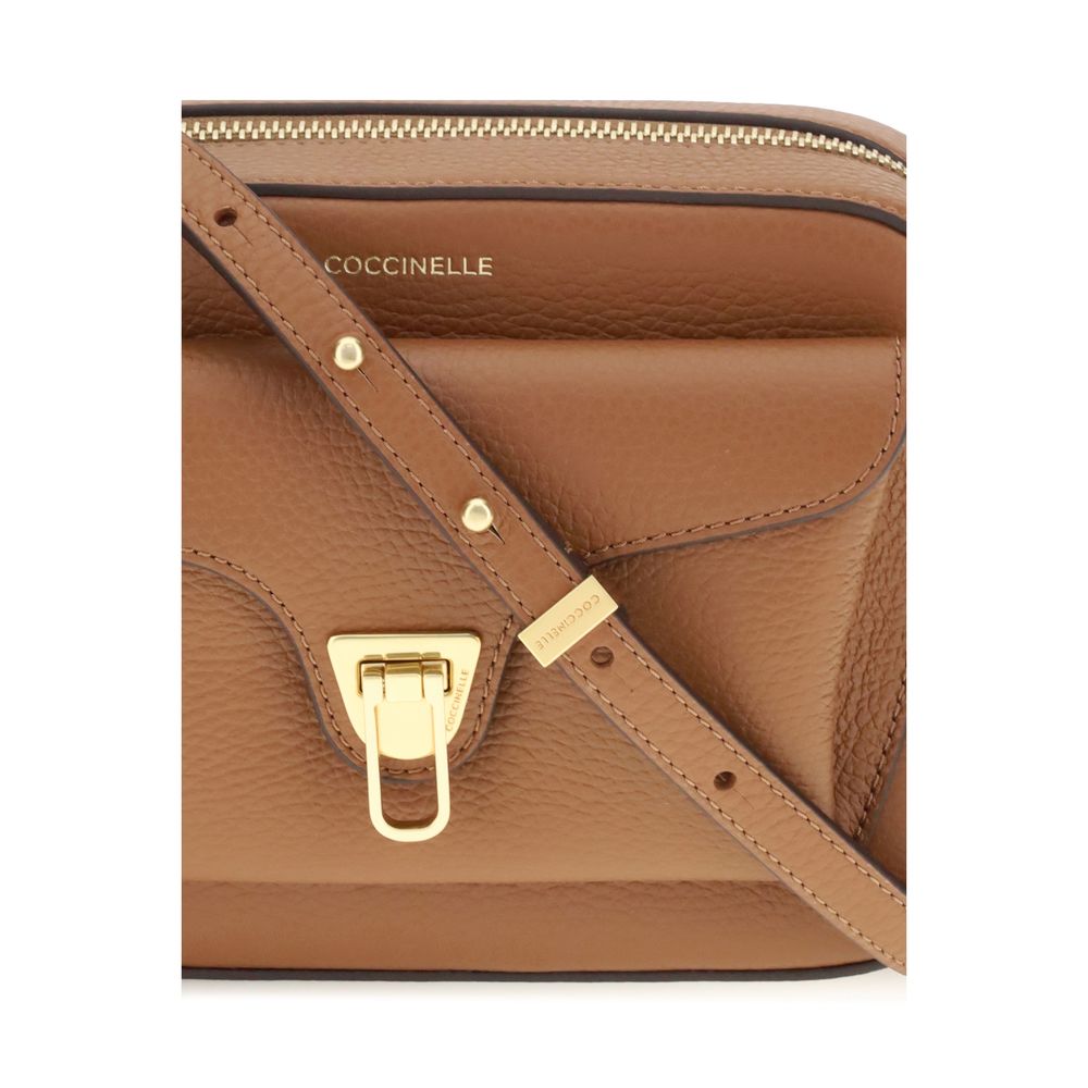 Coccinelle Brown Calf Leather Bos Taurus Shoulder Bag - Image 4