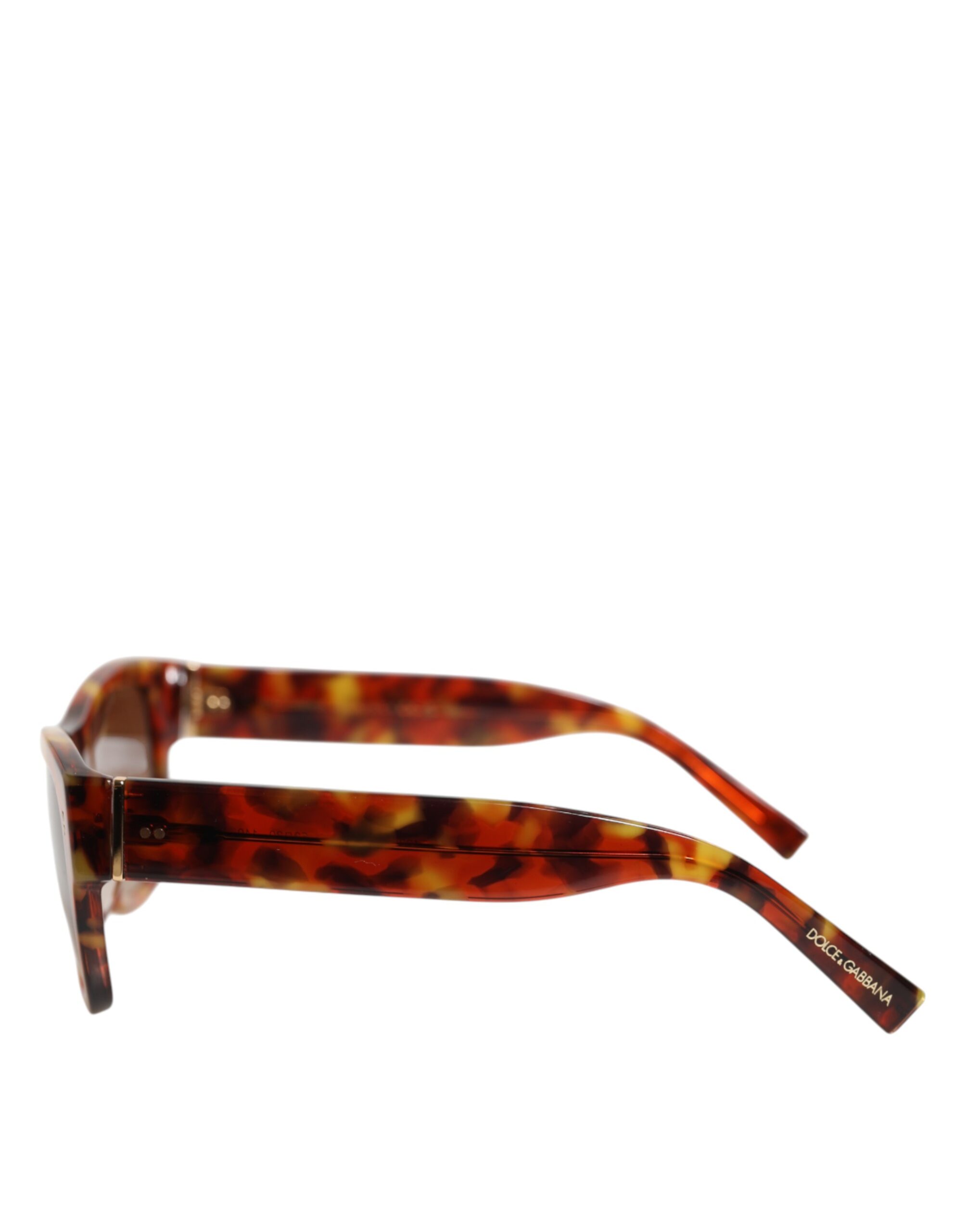 Dolce & Gabbana DG4338F Brown Havana Full Rim Round Lenses Sunglasses - Image 4
