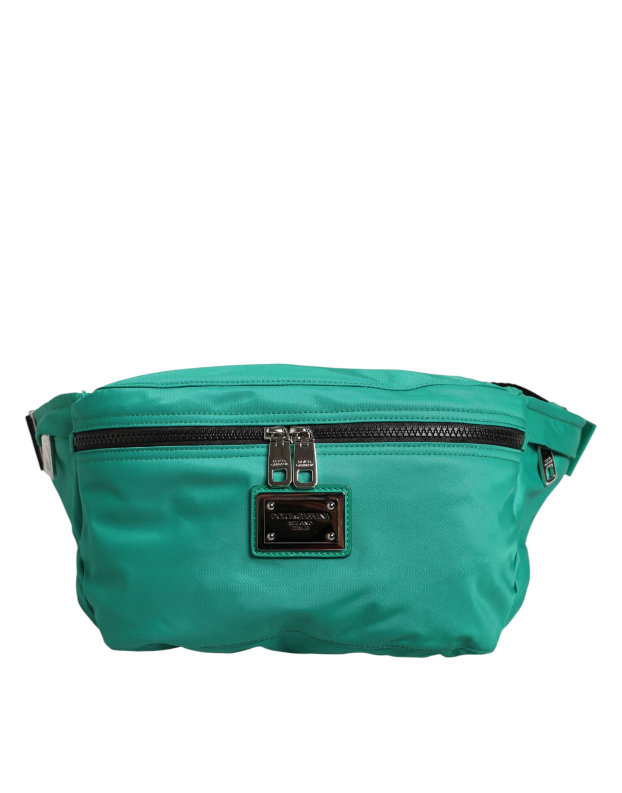 Dolce & Gabbana Green Logo Plaque Nylon Waist Fanny Pack Men's Borse Bag - Image 2