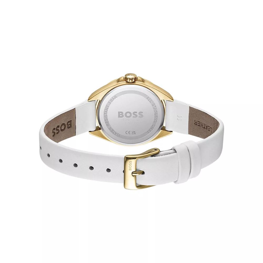 Hugo Boss White Stainless Steel Dress Watch - Image 3