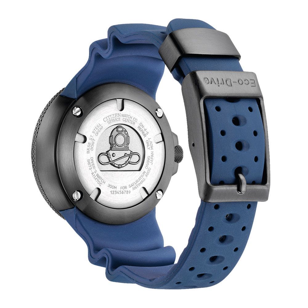 Citizen Blue Rubber Sport Watch - Image 2