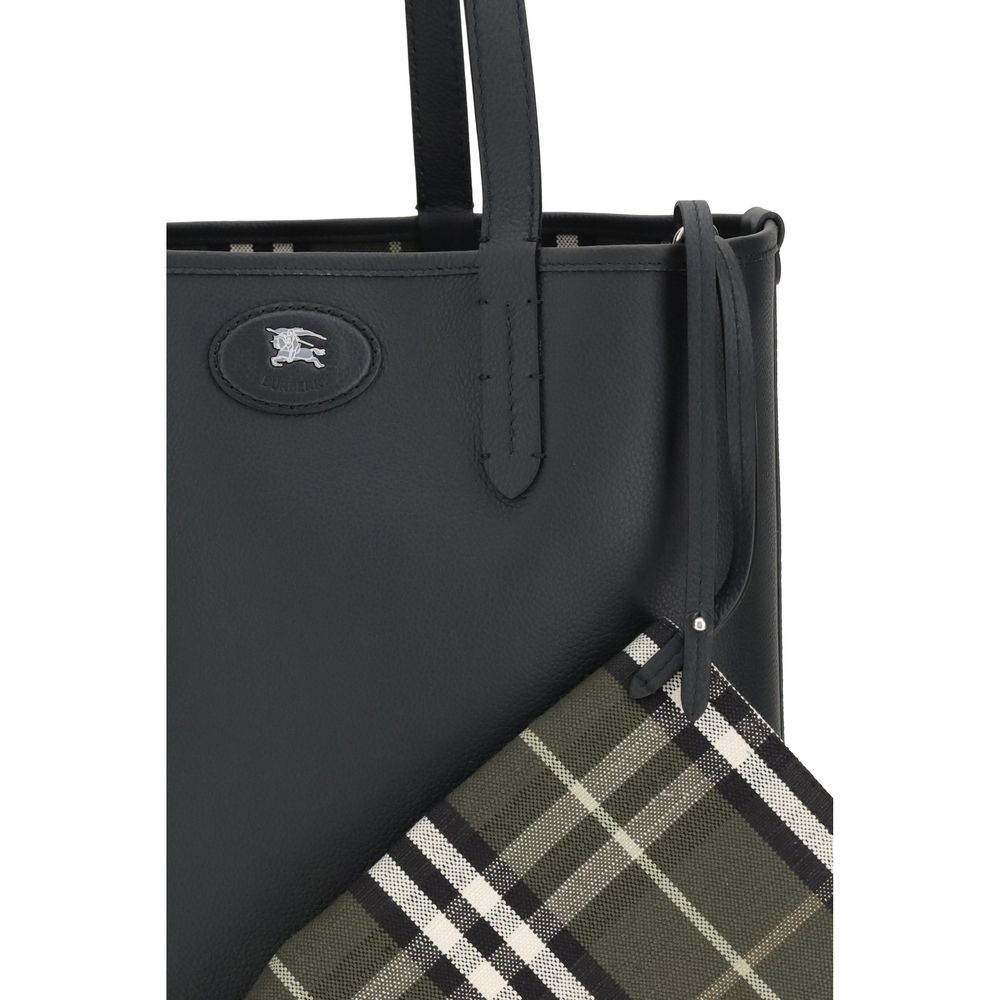 Burberry Black Calf Leather Bos Taurus Shoulder Bag - Image 4