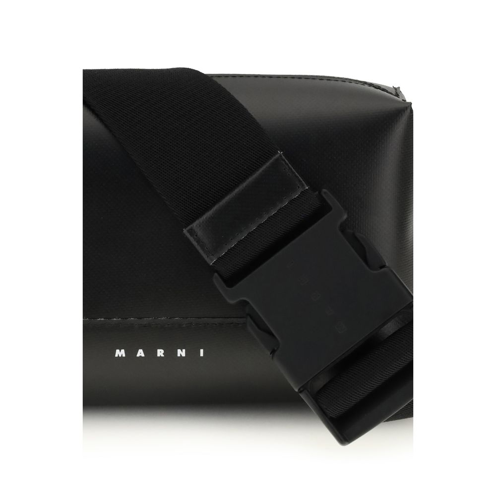 Marni Black Calf Leather Bos Taurus Shoulder Bag - Image 4