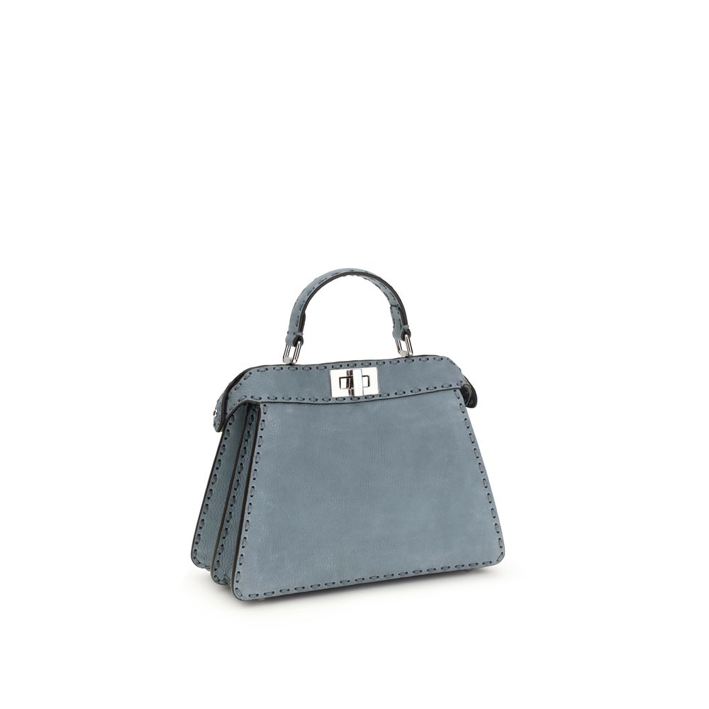 Fendi Blue Calf Leather Bos Taurus Handbag - Image 3
