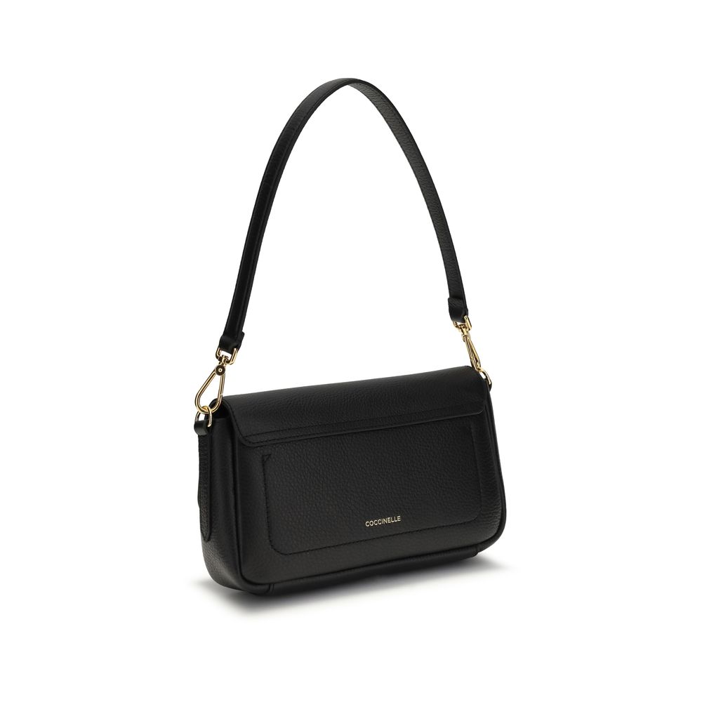 Coccinelle Black Calf Leather Bos Taurus Shoulder Bag - Image 3
