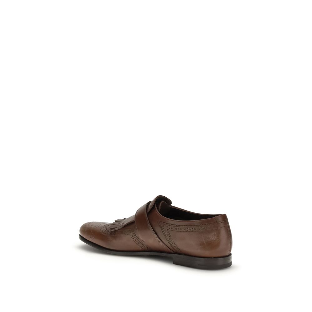 Church's Brown Calf Leather Bos Taurus Slip-On Loafers - Image 3