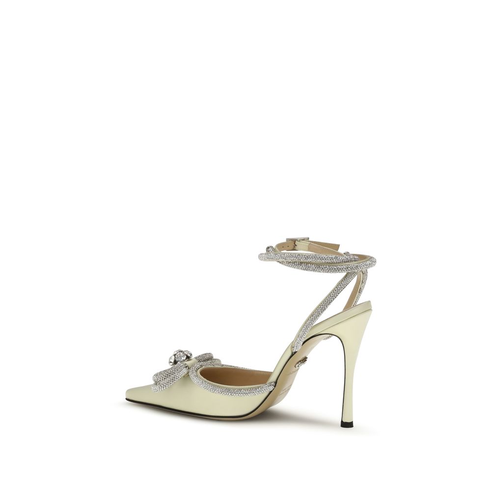 MACH & MACH Bicolor Silk High Heel Pumps - Image 3