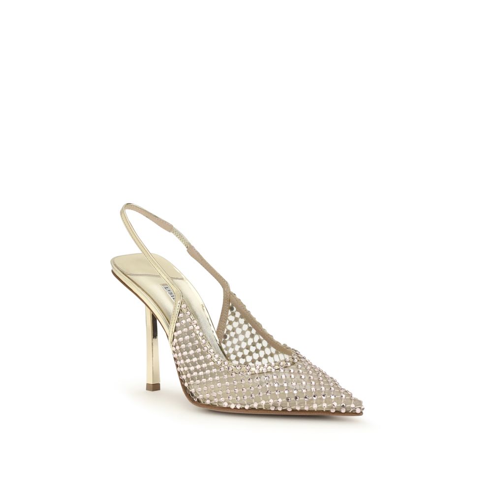 LE SILLA Gold Nylon Platform Pumps - Image 2