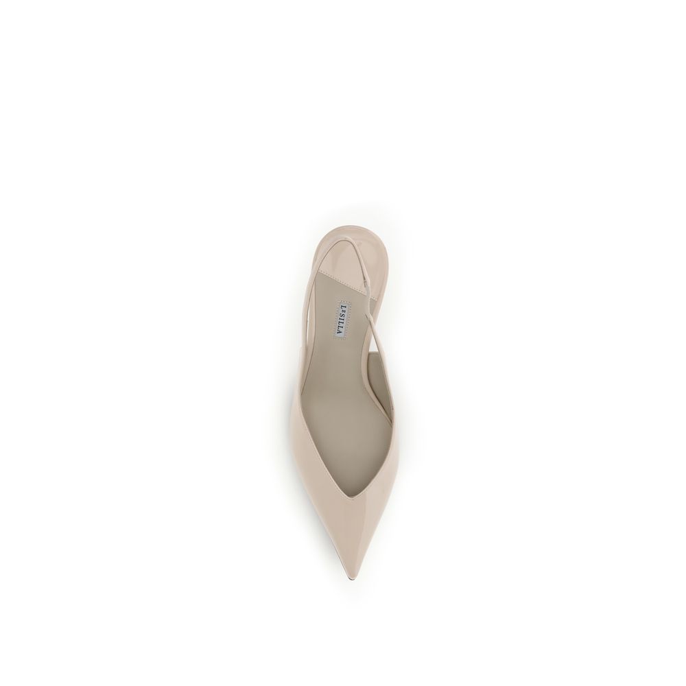 LE SILLA Multicolor Calf Leather Bos Taurus Mid Heel Pumps - Image 4