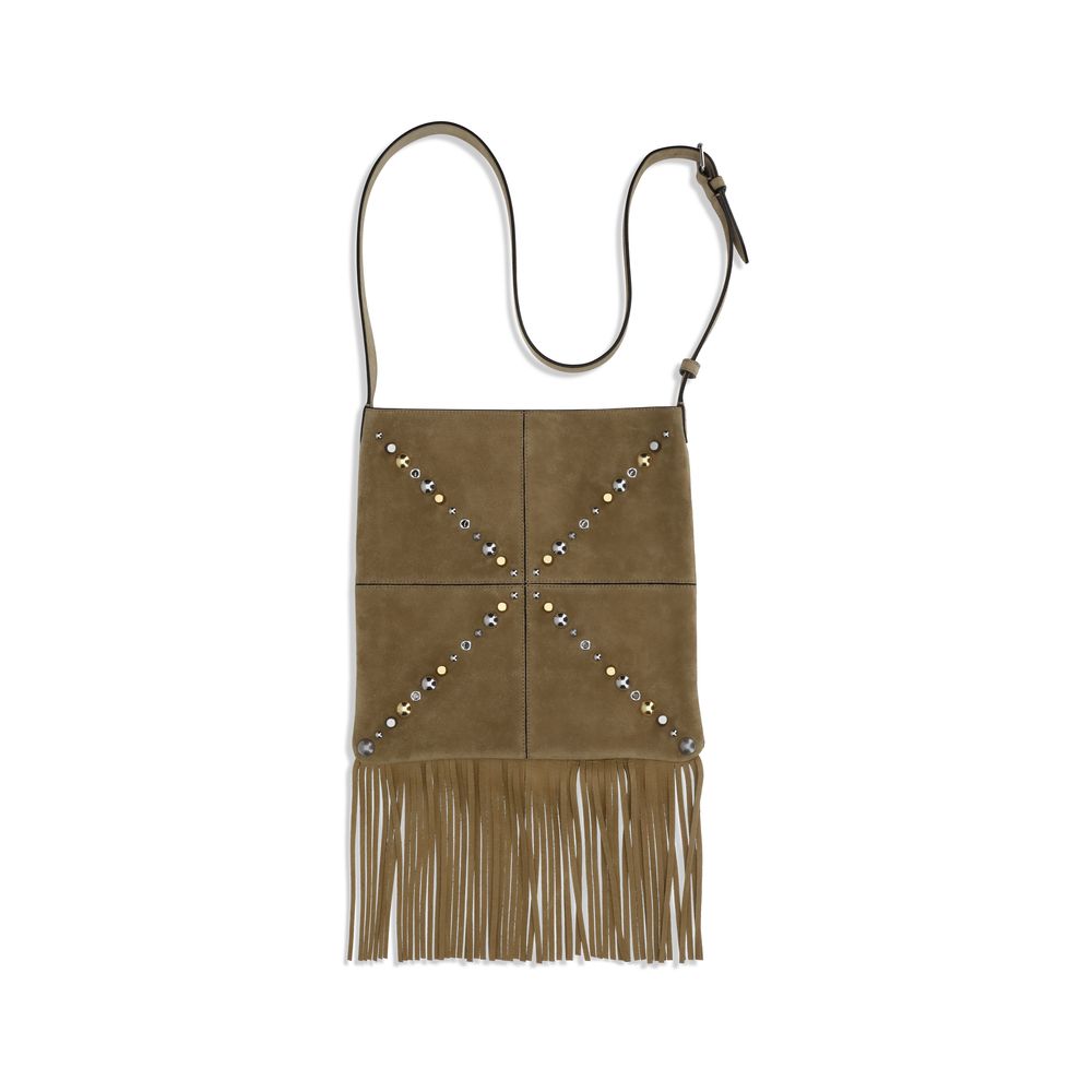 Valentino Garavani Beige Calf Leather Bos Taurus Shoulder Bag - Image 2