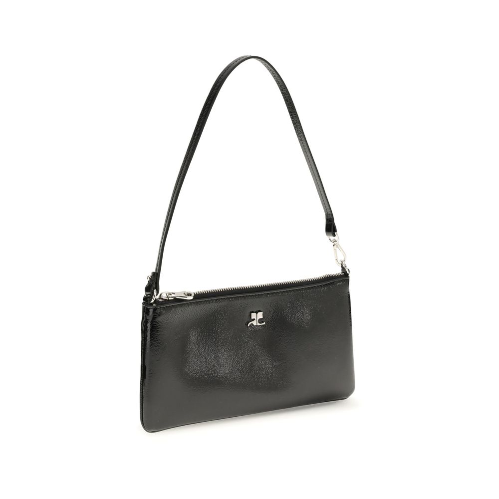 Courrèges Black Cowhide Shoulder Bag - Image 2