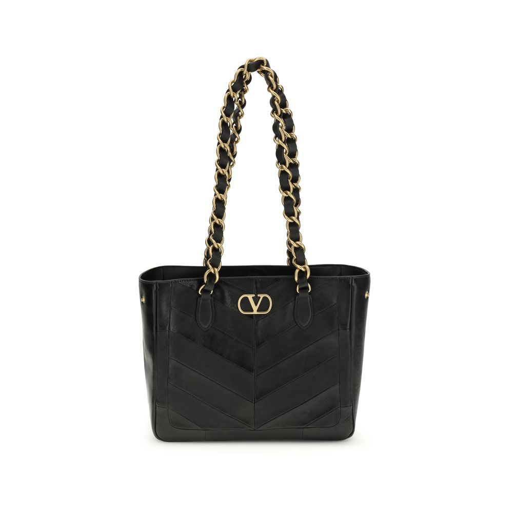 Valentino Garavani Black Lamb Ovis Aries Aries Shoulder Bag