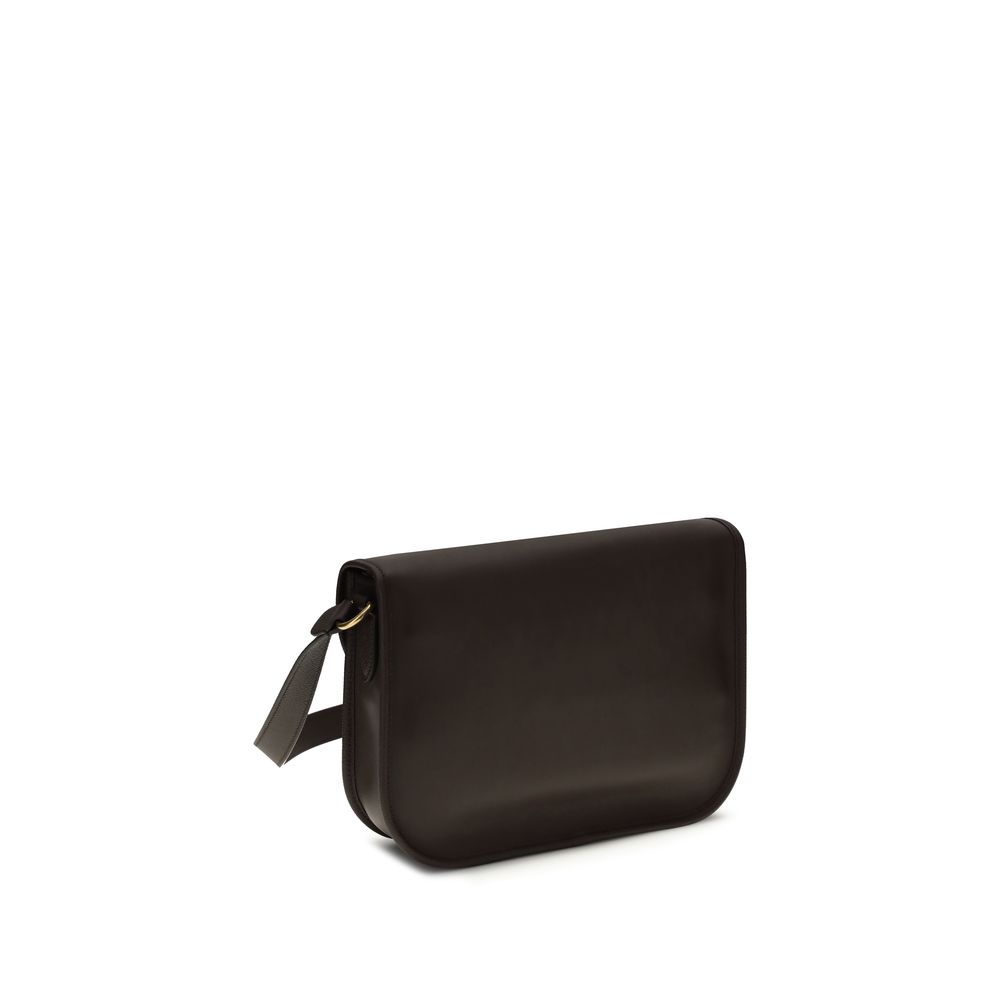 Valentino Garavani Brown Calf Leather Bos Taurus Shoulder Bag - Image 3