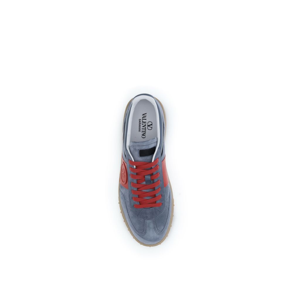 Valentino Garavani Multicolor Calf Leather Bos Taurus Low Top Sneakers - Image 4