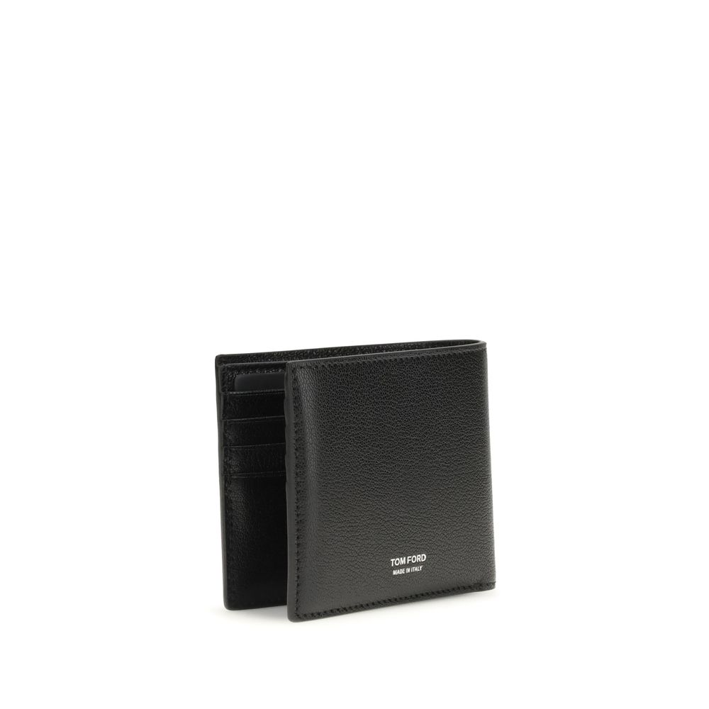 Tom Ford Black Calf Leather Bos Taurus Wallet - Image 2