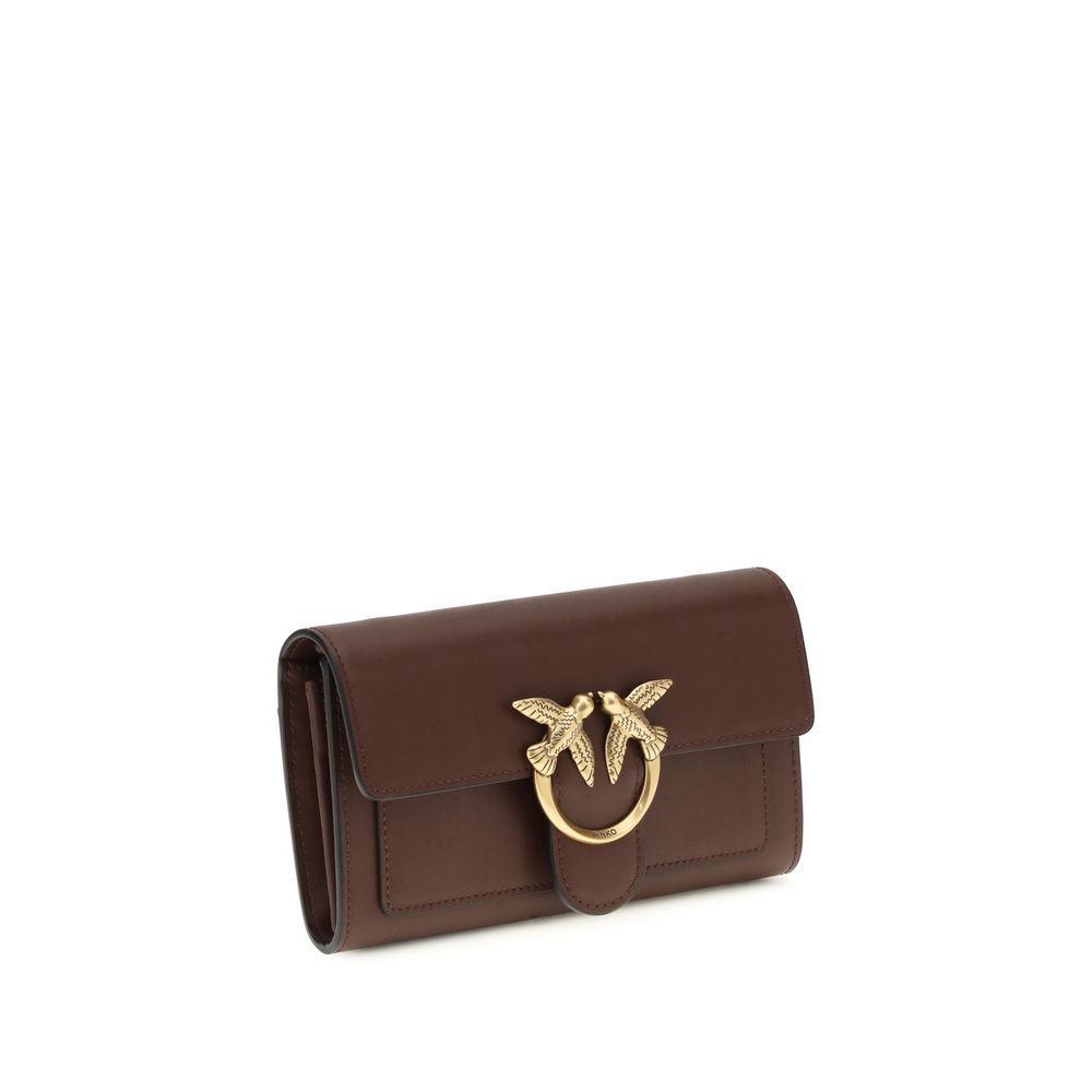 PINKO Brown Calf Leather Bos Taurus Wallet - Image 2
