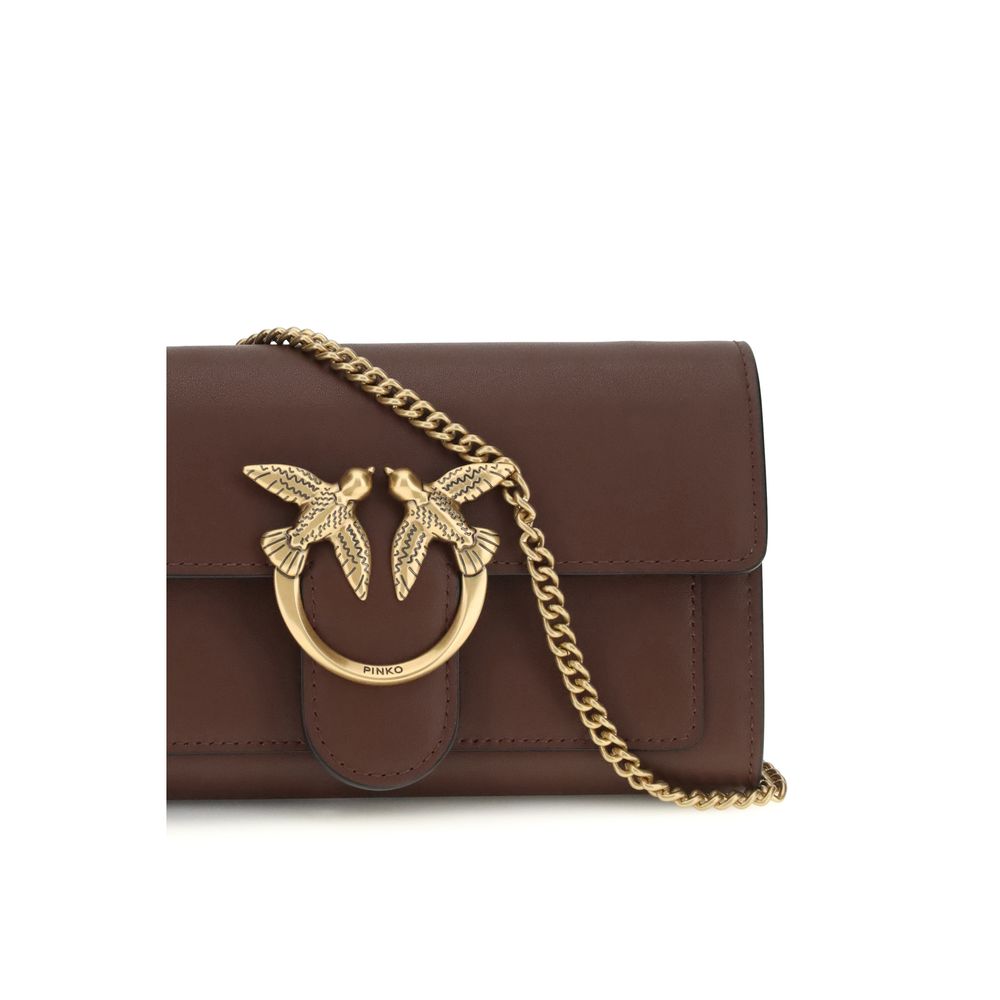 PINKO Brown Calf Leather Bos Taurus Wallet - Image 4