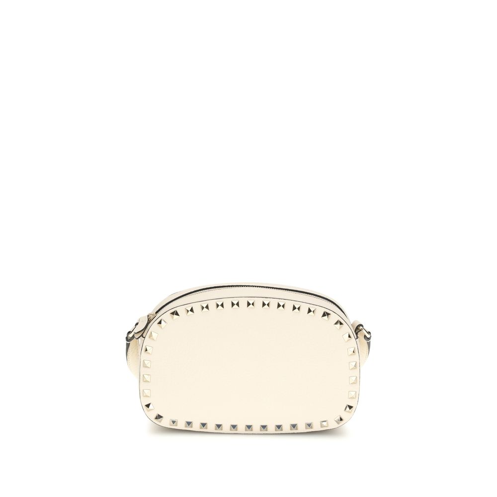 Valentino Garavani Beige Calf Leather Bos Taurus Shoulder Bag