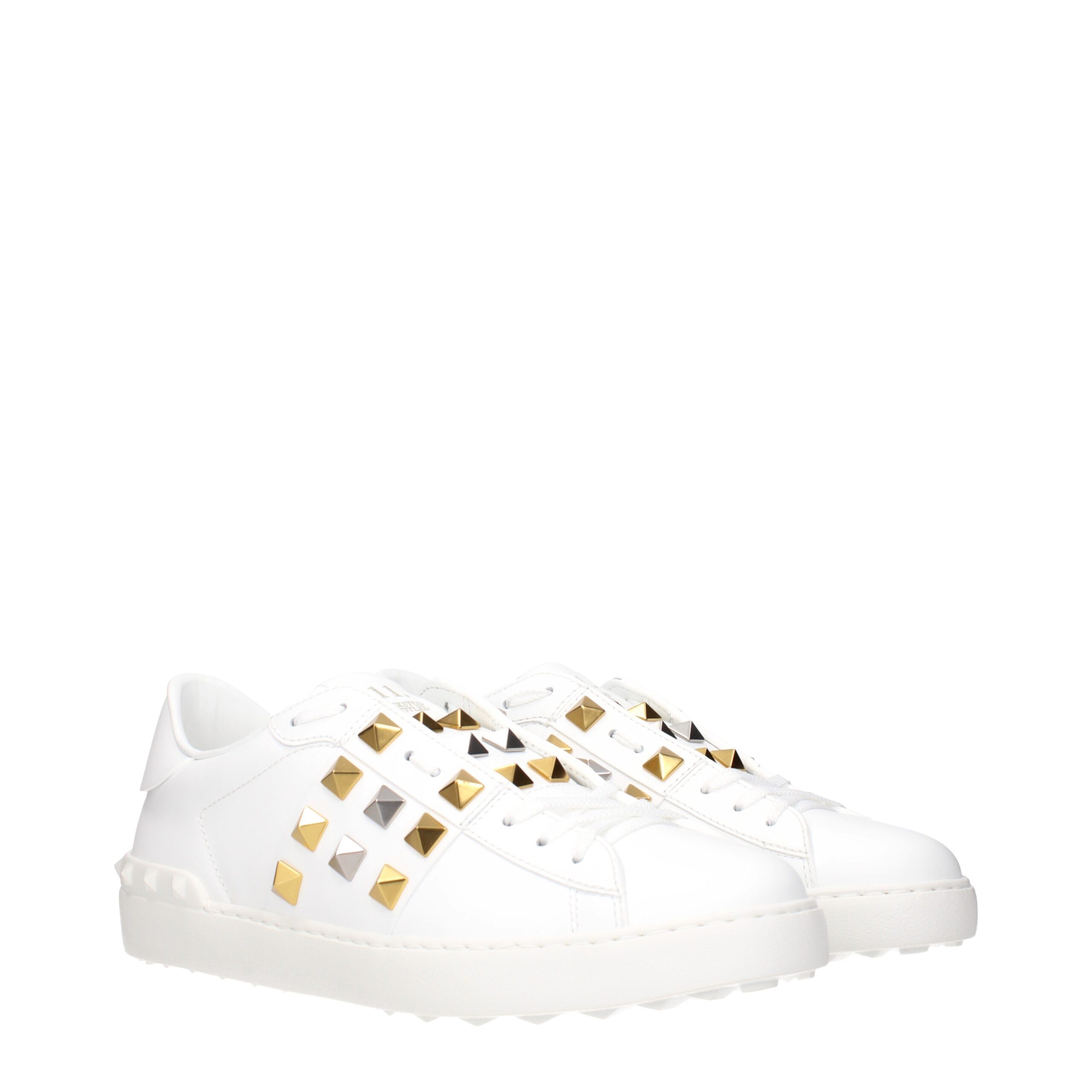 Valentino Garavani White Leather Low Top Sneakers - Image 2