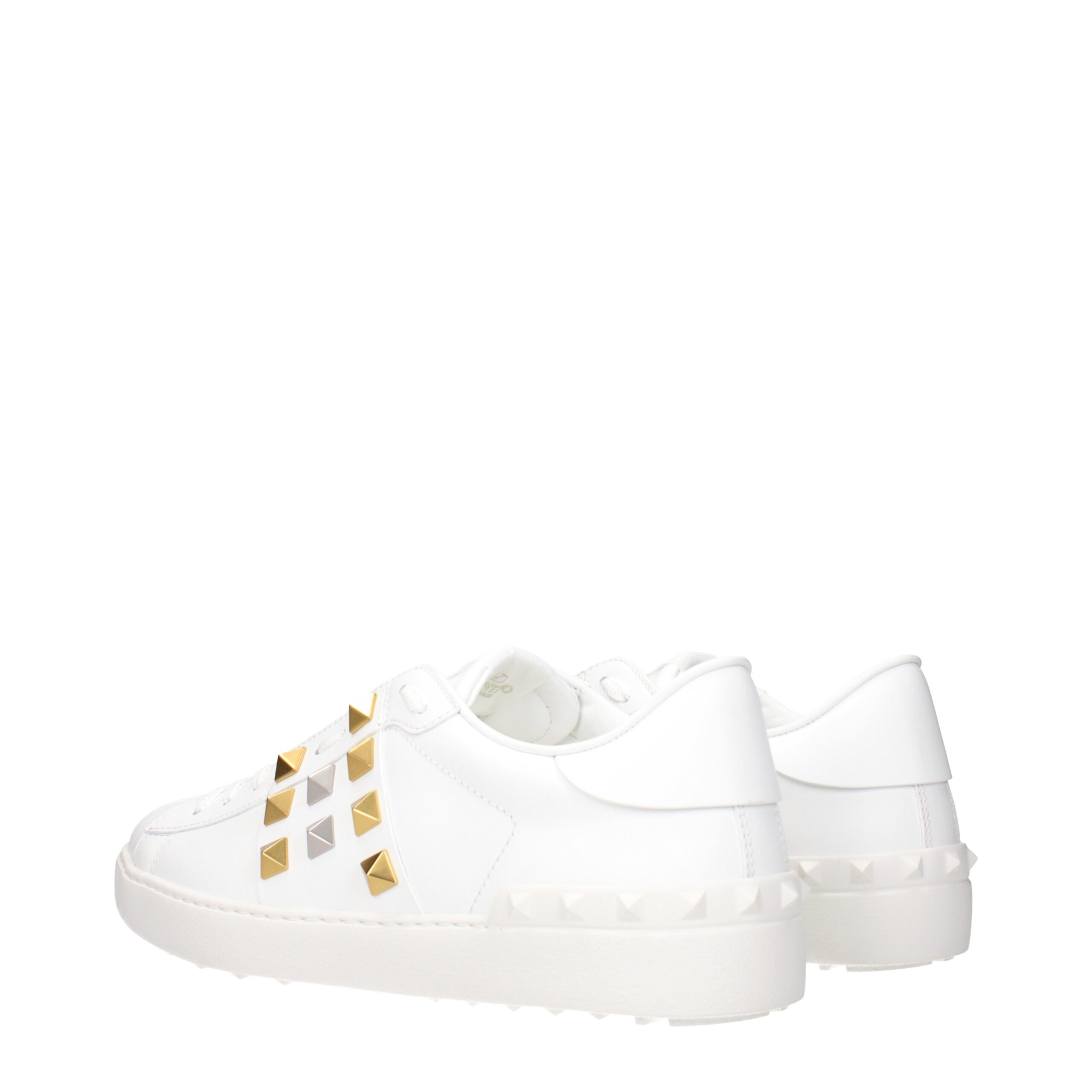 Valentino Garavani White Leather Low Top Sneakers - Image 4