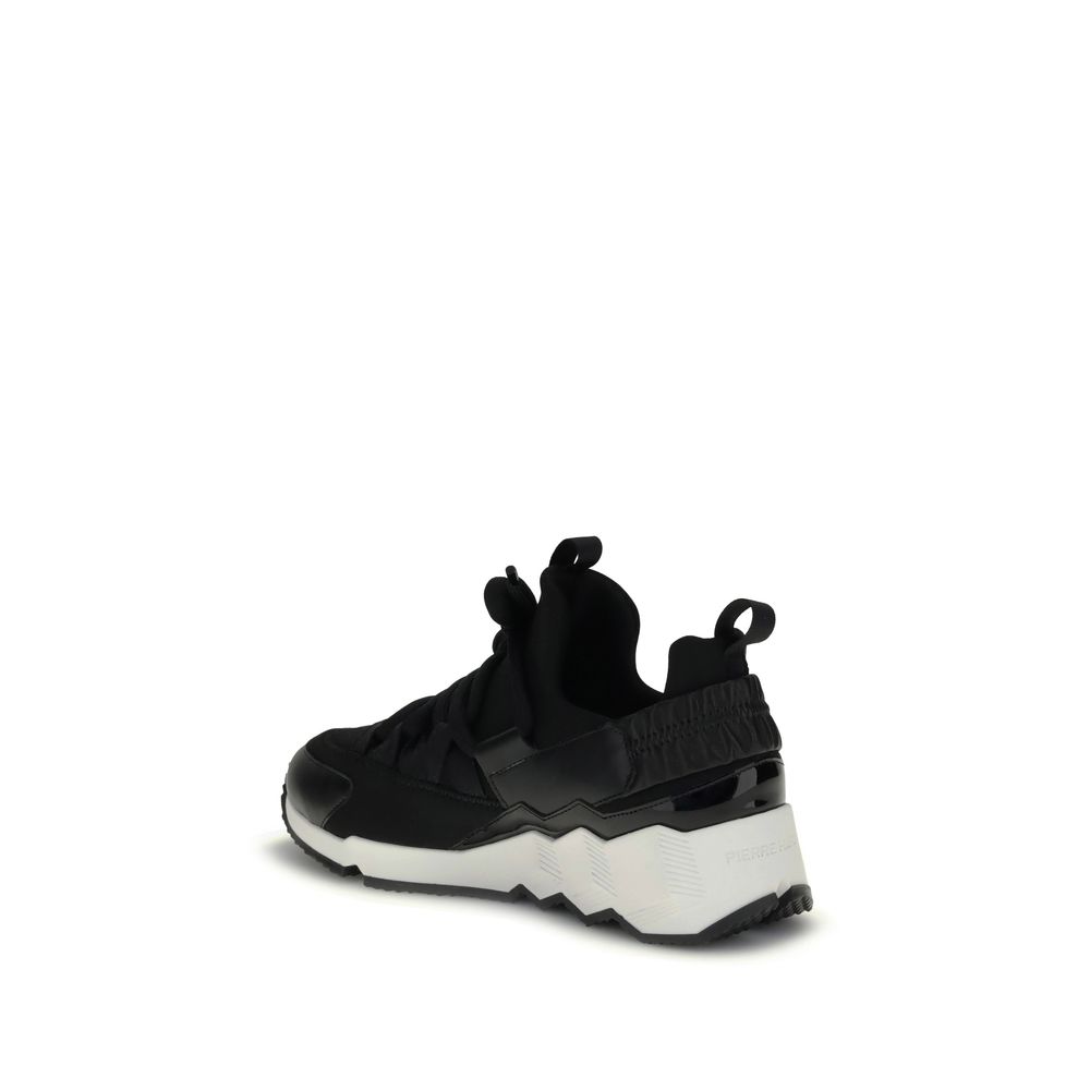 Pierre Hardy Black Neoprene Athletic Sneakers - Image 3
