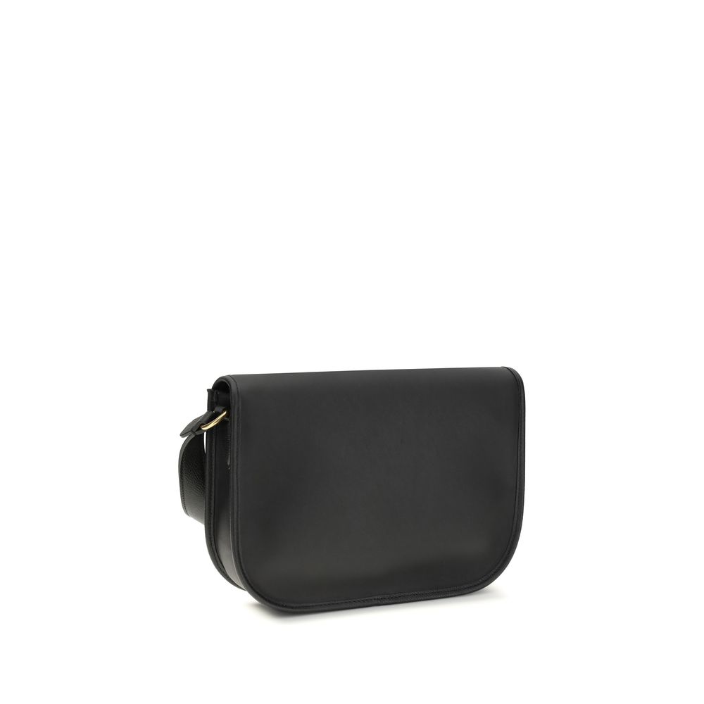 Valentino Garavani Black Calf Leather Bos Taurus Shoulder Bag - Image 3