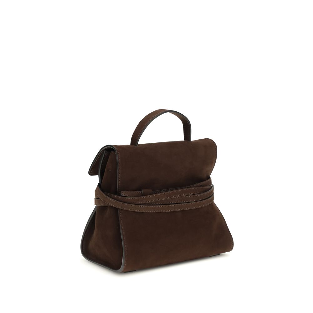Moschino Brown Calf Leather Bos Taurus Handbag - Image 3