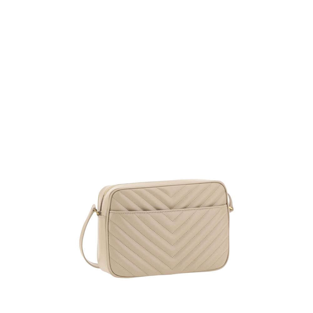 Saint Laurent Beige Calf Leather Bos Taurus Shoulder Bag - Image 3