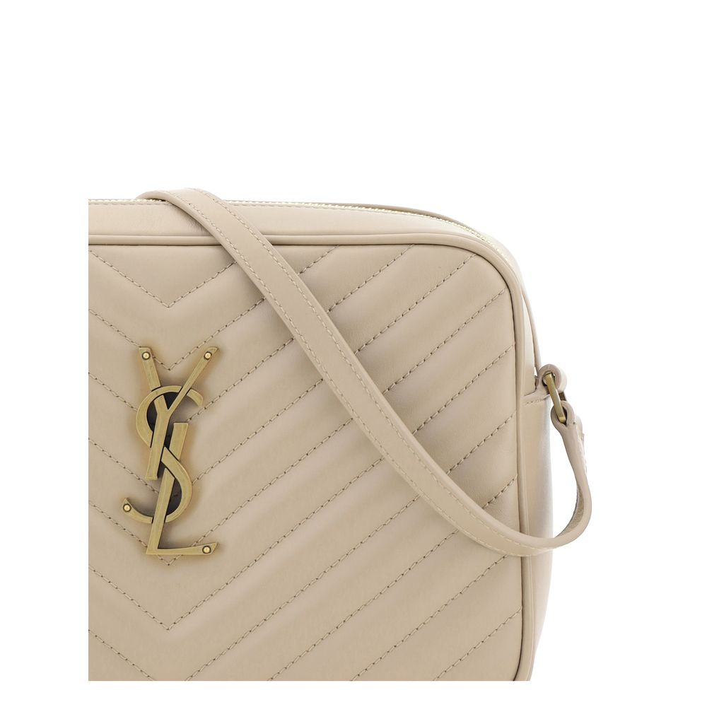 Saint Laurent Beige Calf Leather Bos Taurus Shoulder Bag - Image 4