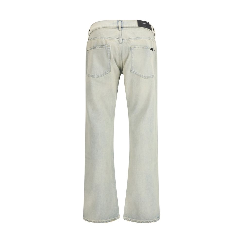 7FOR Beige Cotton Bootcut Jeans - Image 2