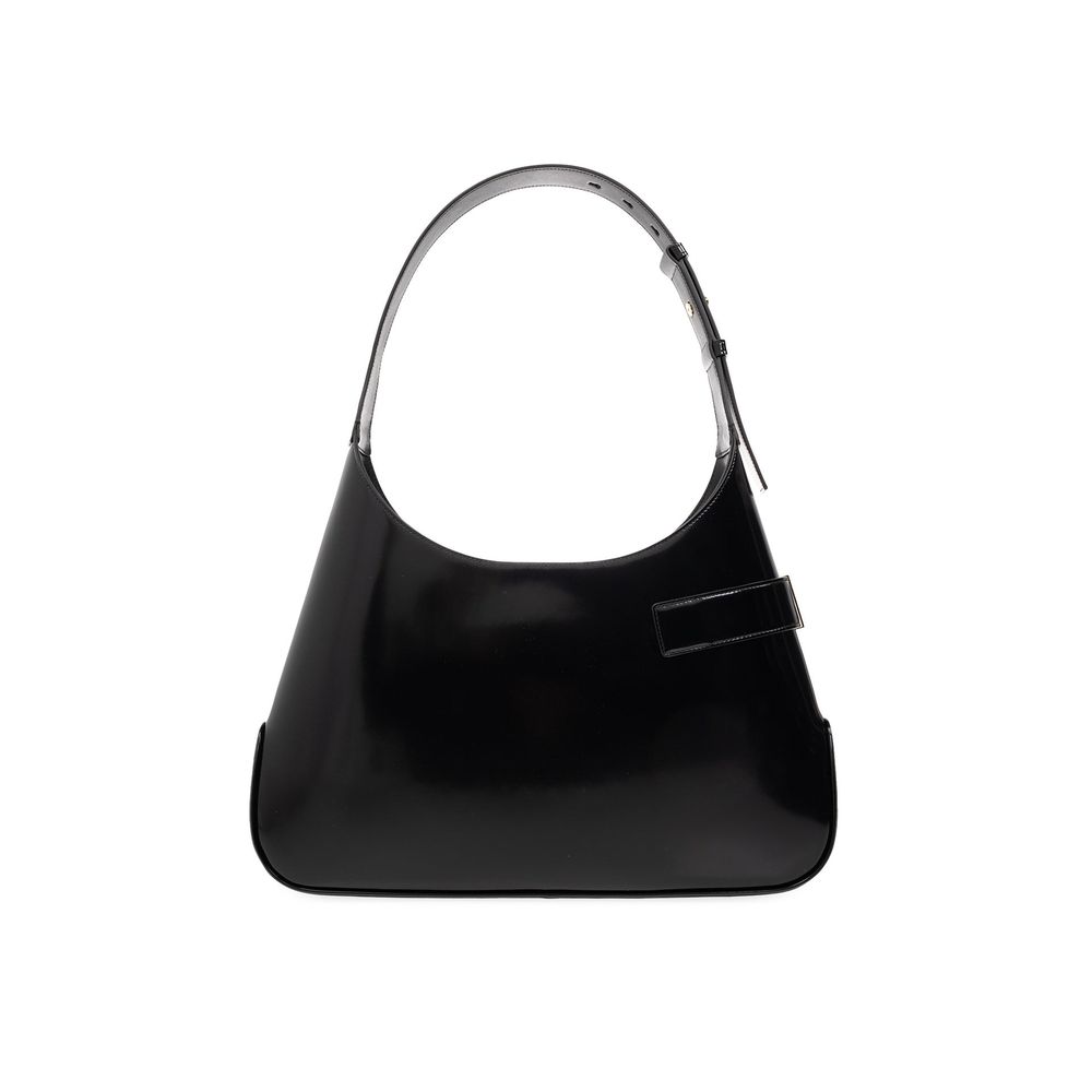 Salvatore Ferragamo Black Calfskin Shoulder Bag - Image 3