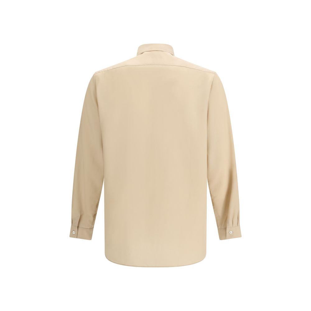 Lardini Beige Tencel Dress Shirt - Image 2