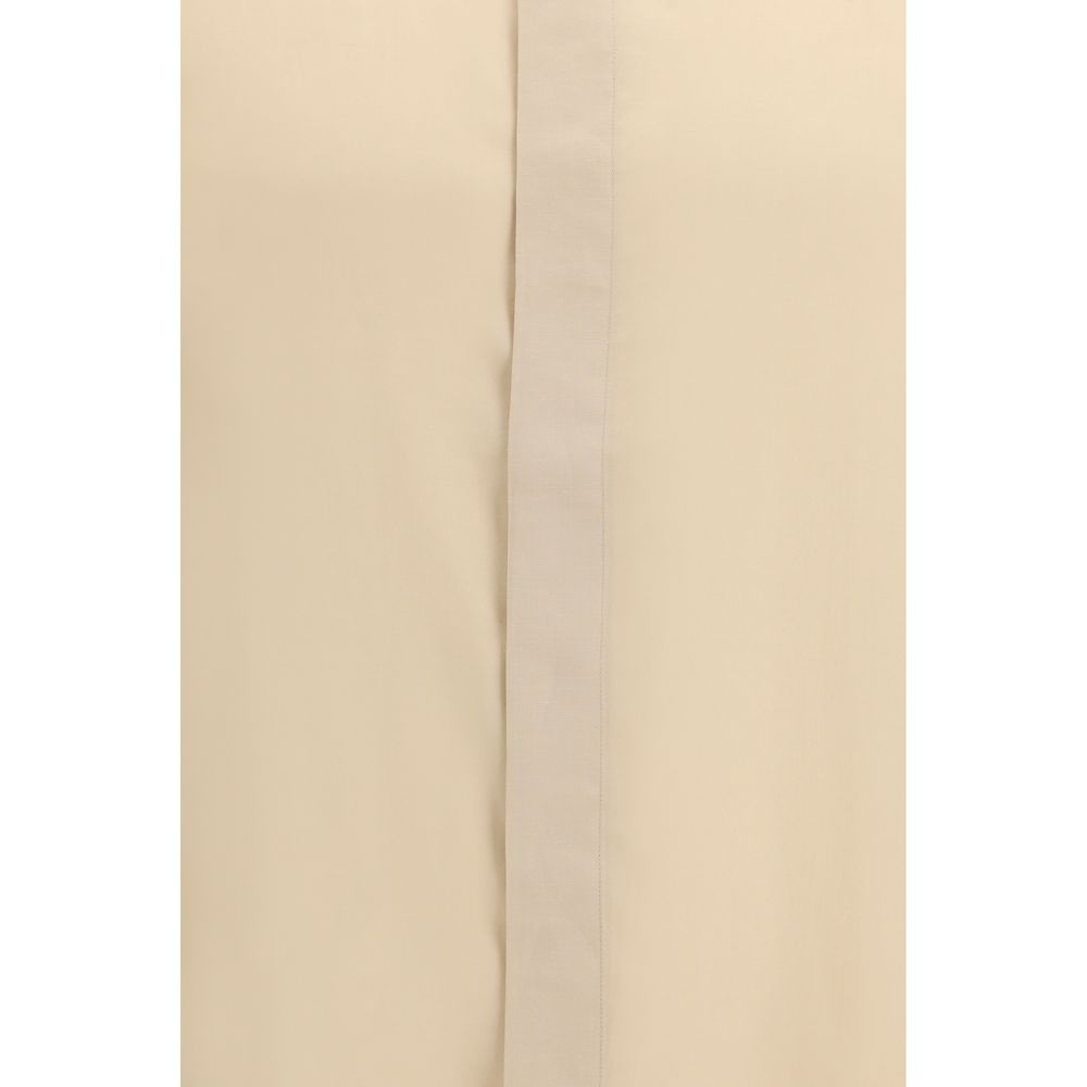 Lardini Beige Tencel Dress Shirt - Image 3