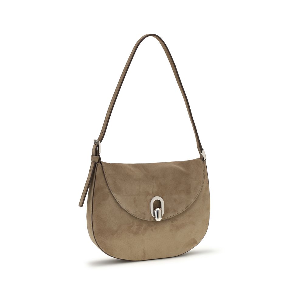 Savette Beige Calf Leather Bos Taurus Shoulder Bag - Image 2