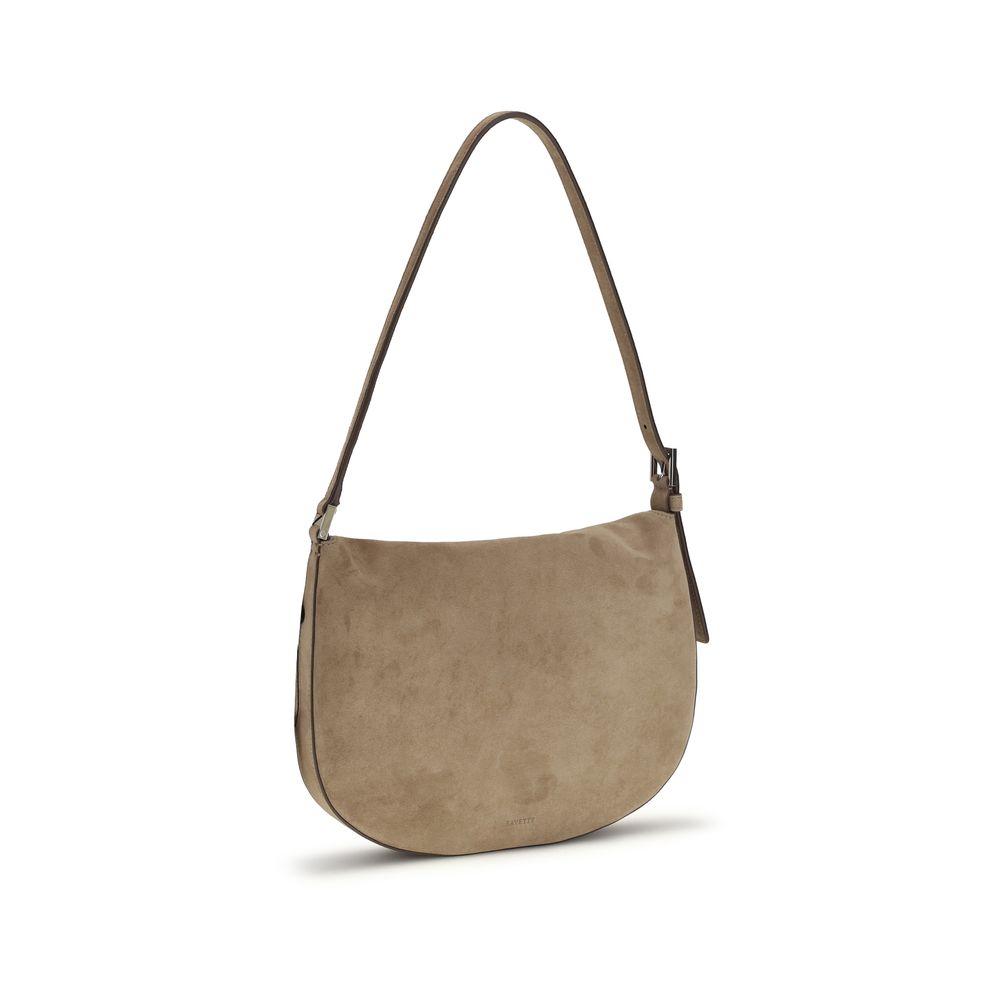 Savette Beige Calf Leather Bos Taurus Shoulder Bag - Image 3