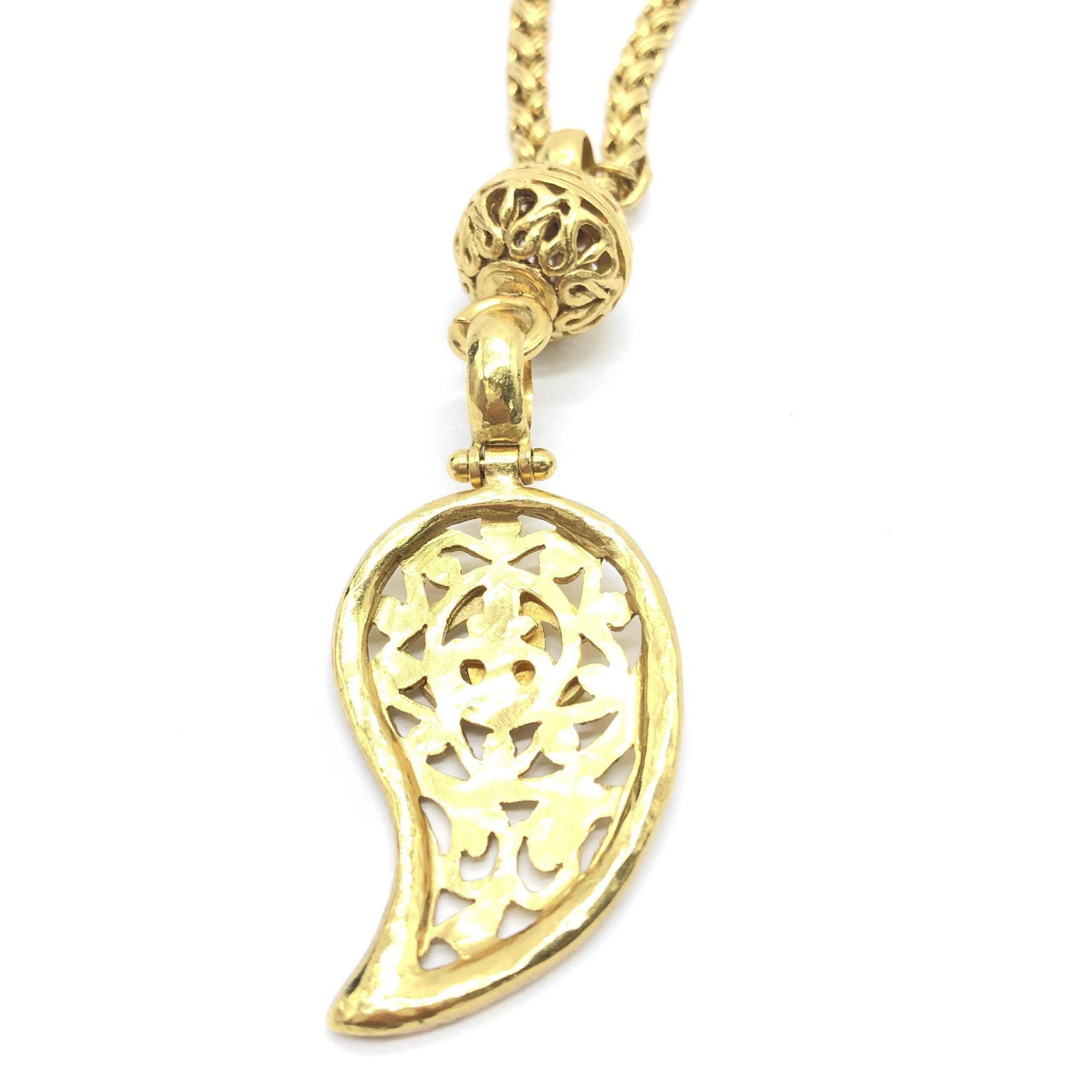 Chanel Gold Plated Coco Mark Necklace - Image 6