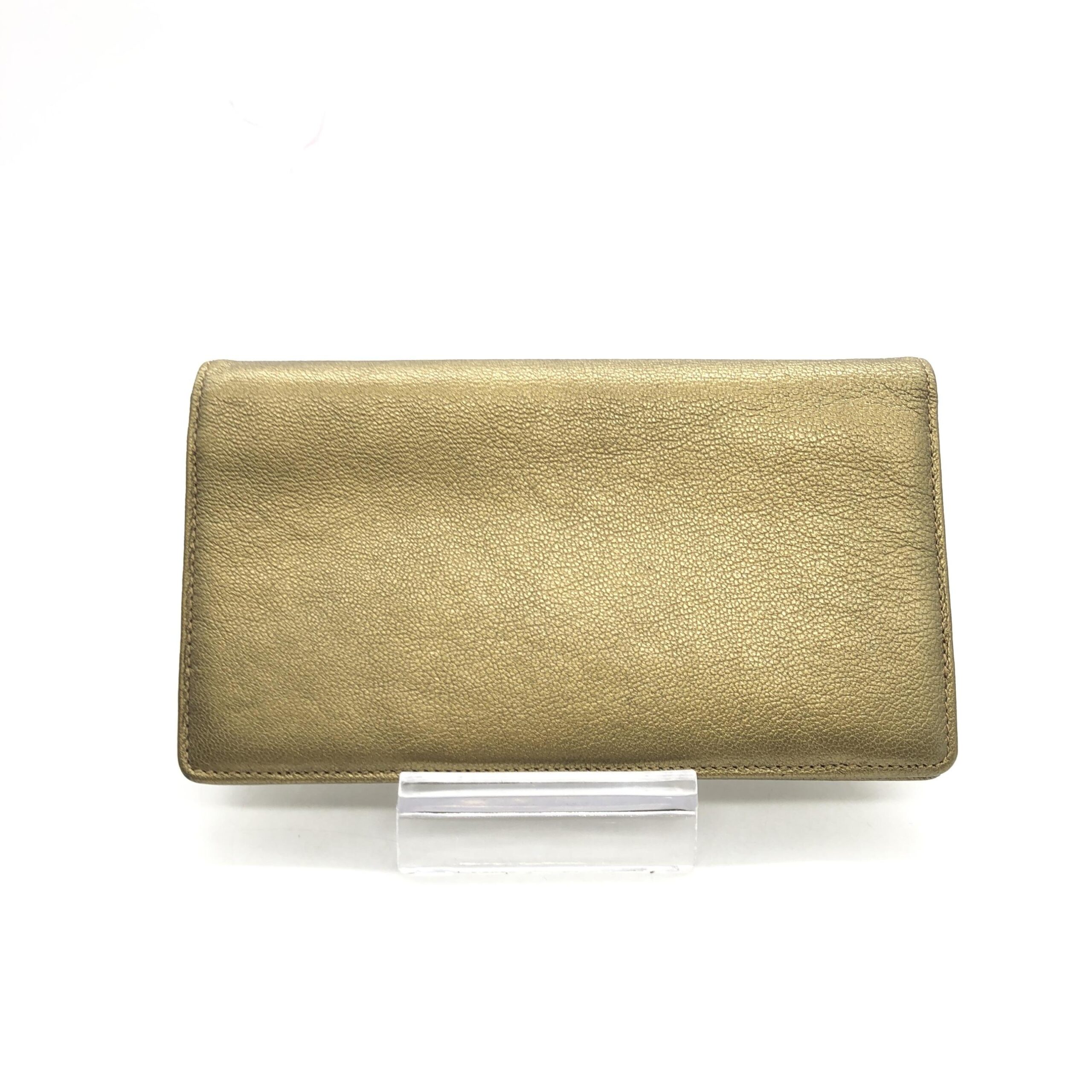 Chanel Gold Tone Caviar Leather Bifold Wallet - Image 7
