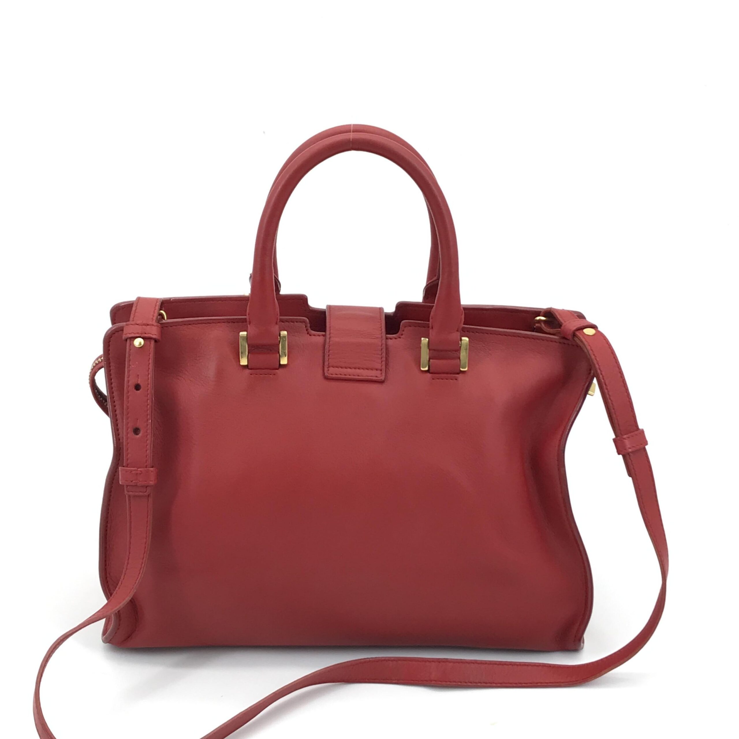 Saint Laurent Leather Handbag With Y Logo - Image 3