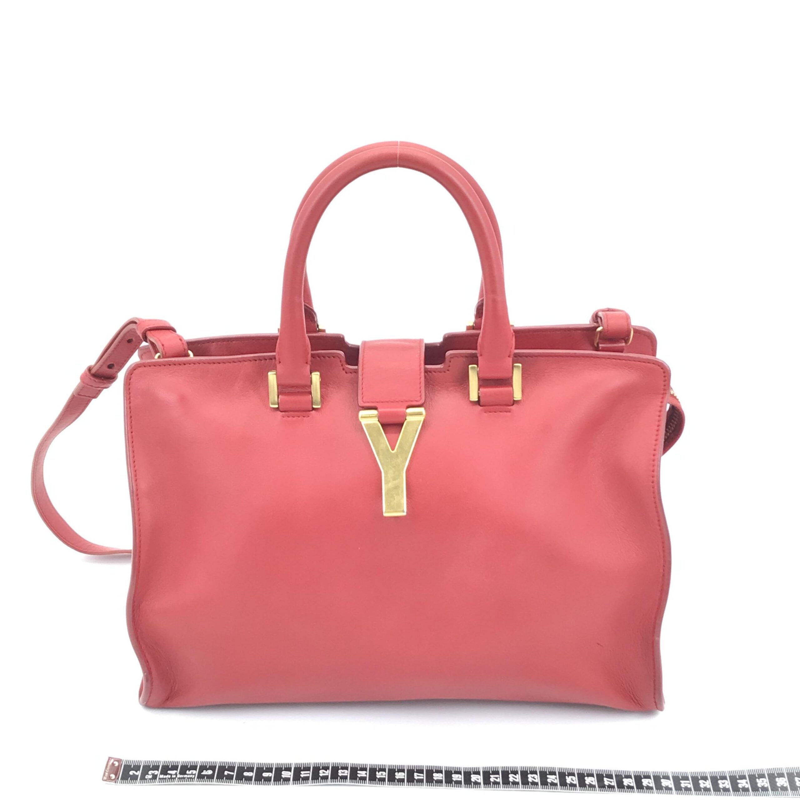 Saint Laurent Leather Handbag With Y Logo - Image 5