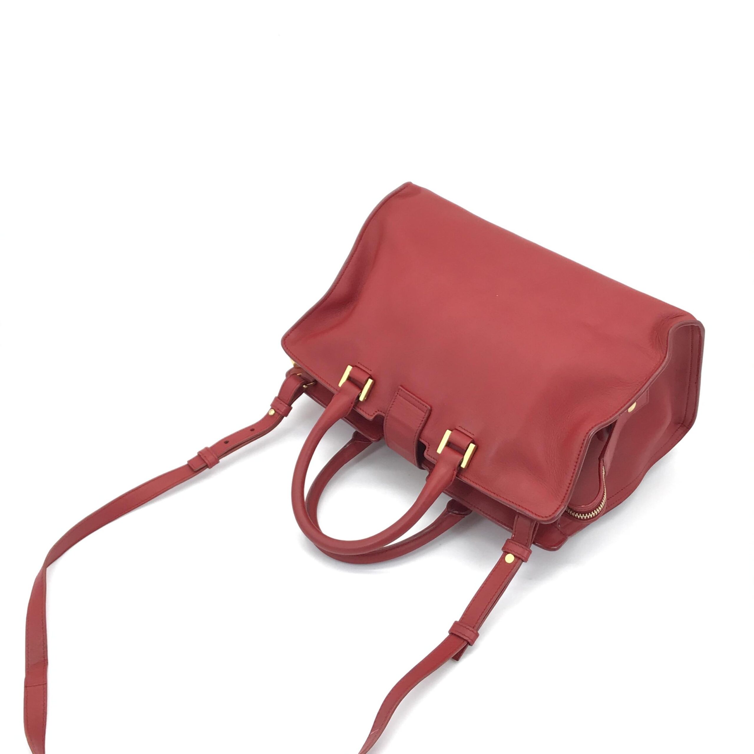 Saint Laurent Leather Handbag With Y Logo - Image 7