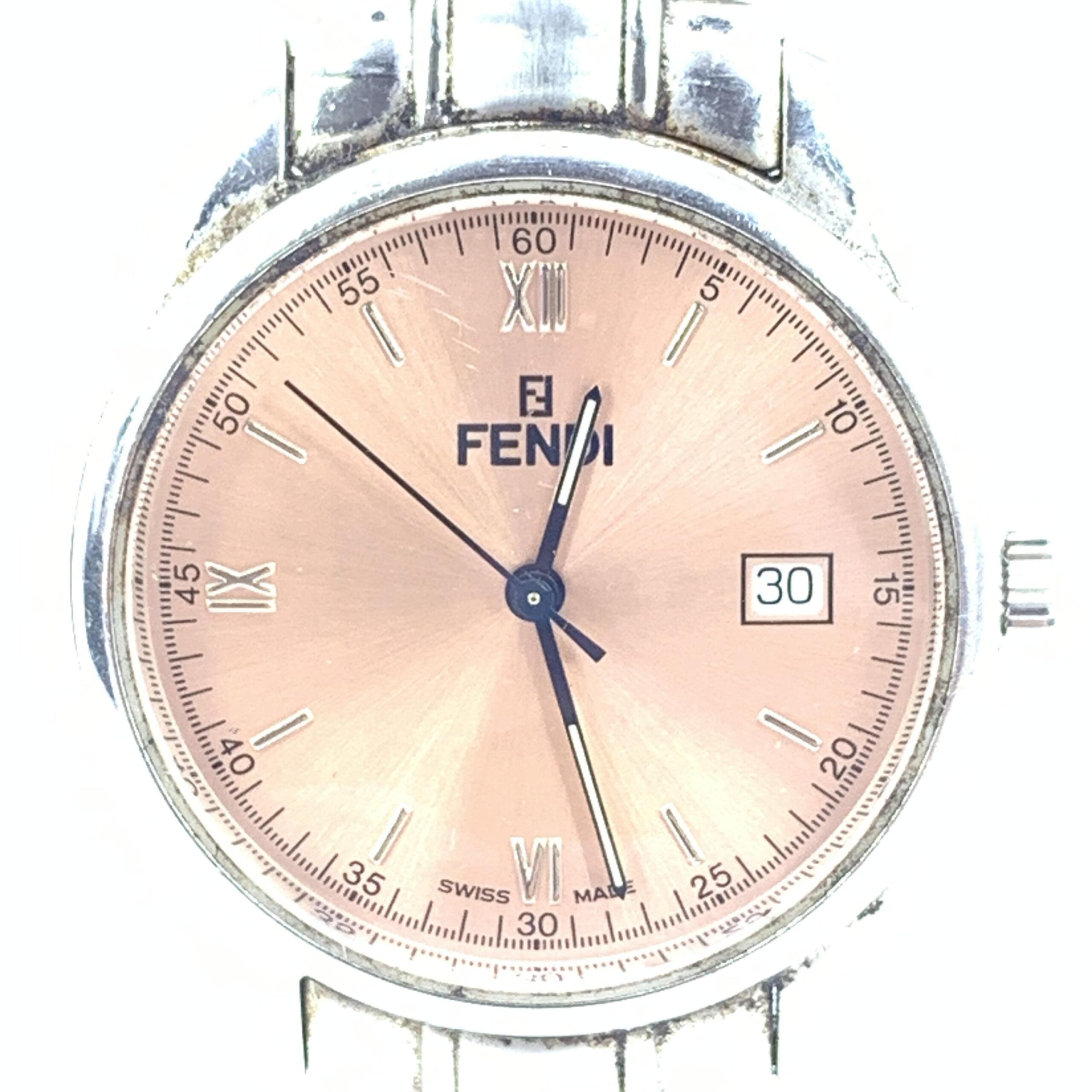 Fendi Pink Champagne Dial Quartz Watch, Stainless Steel - Image 2