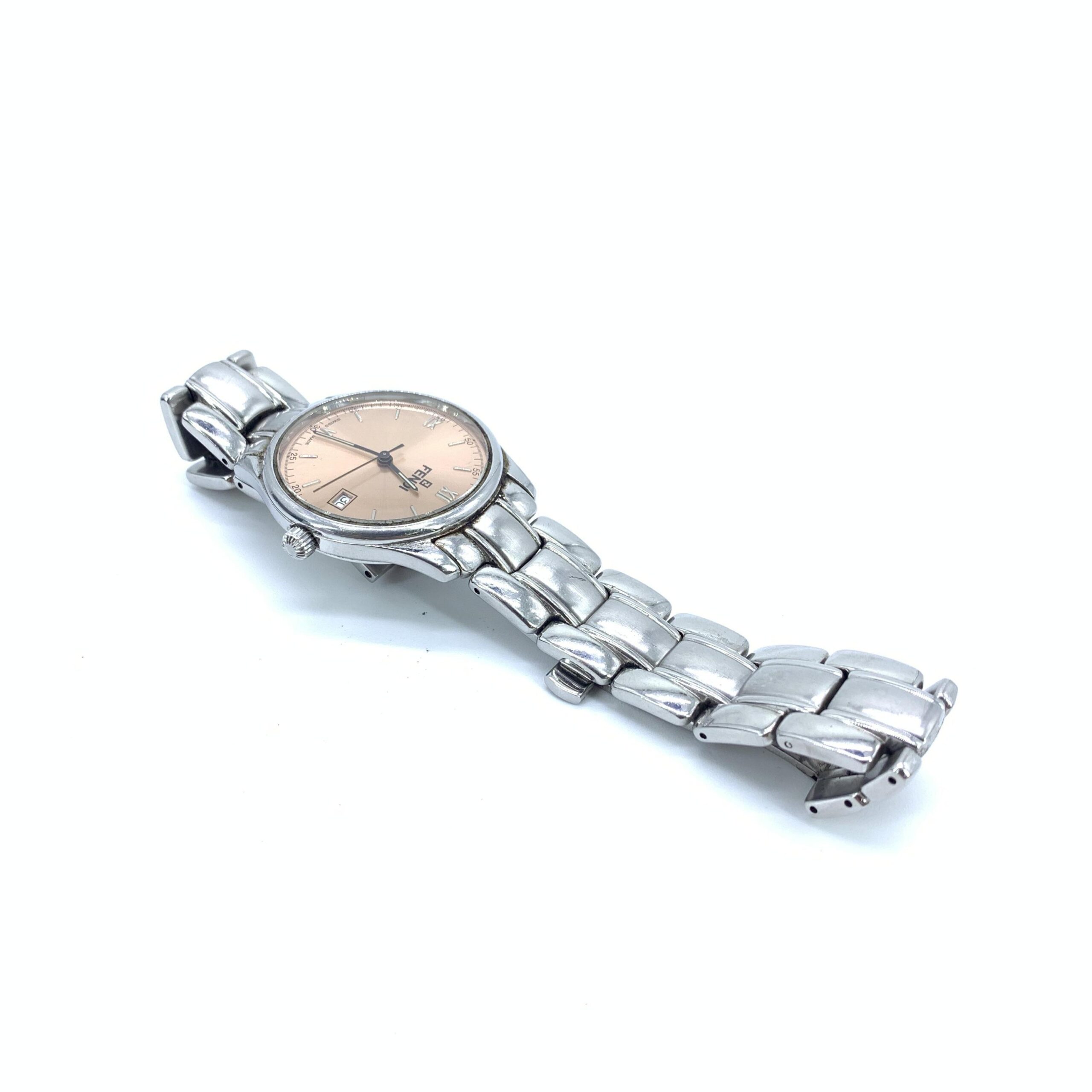 Fendi Pink Champagne Dial Quartz Watch, Stainless Steel - Image 7