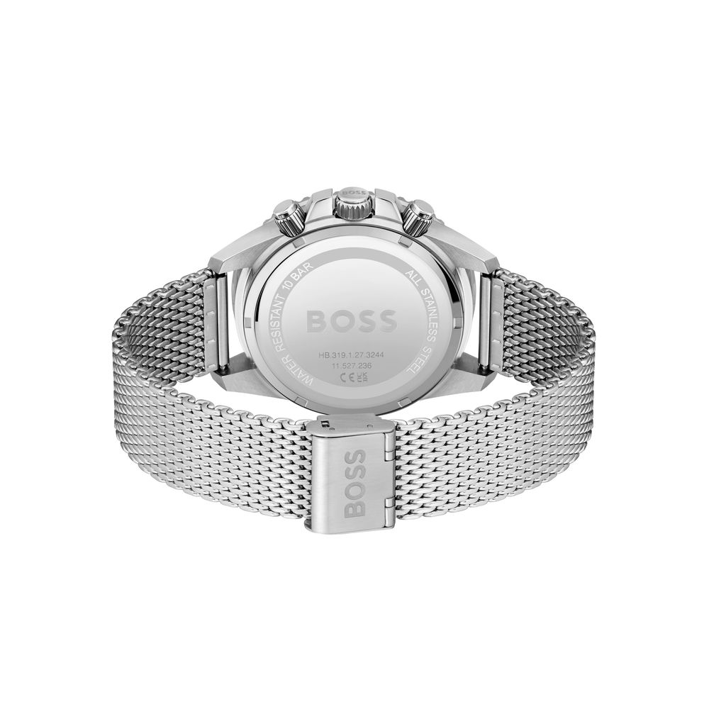 Hugo Boss Gray Stainless Steel Dress Watch - Image 2