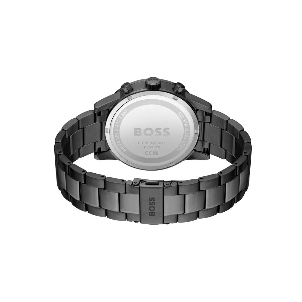 Hugo Boss Gray Stainless Steel Dress Watch - Image 2
