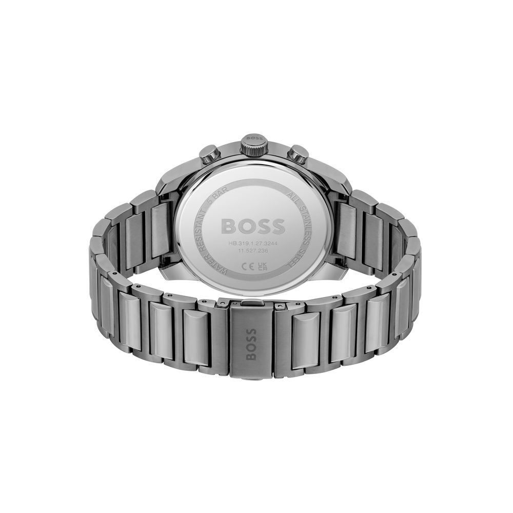 Hugo Boss Gray Stainless Steel Dress Watch - Image 2