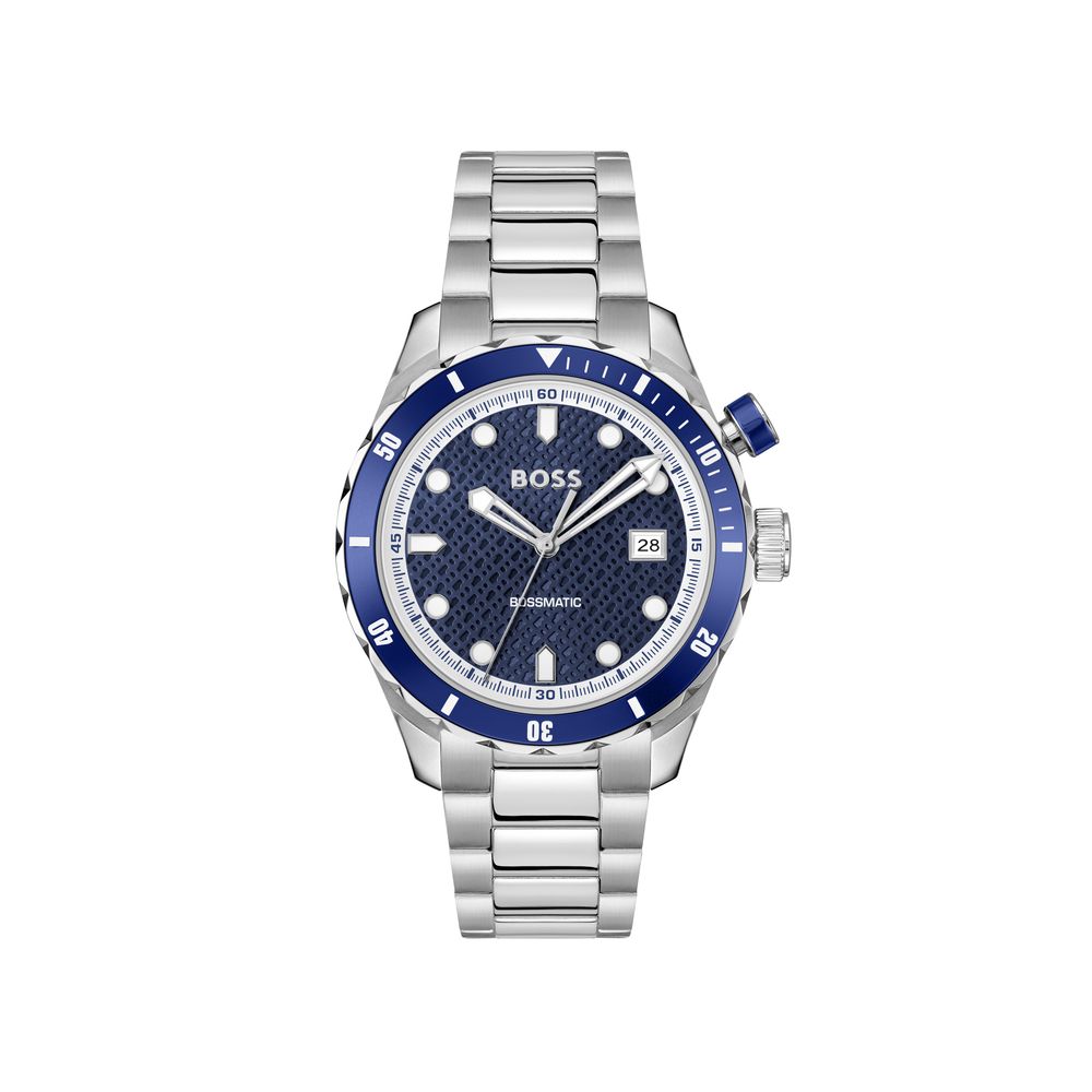 Hugo Boss Gray Stainless Steel Dress Watch
