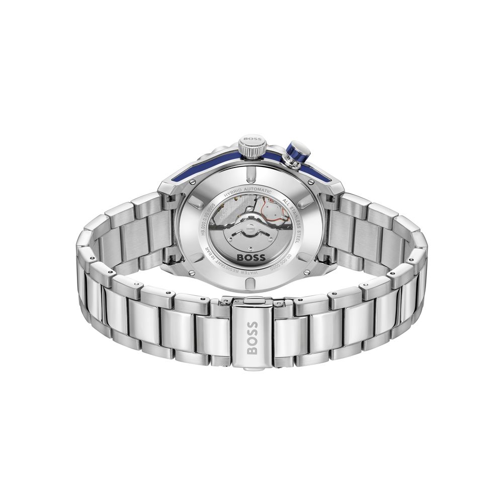 Hugo Boss Gray Stainless Steel Dress Watch - Image 2